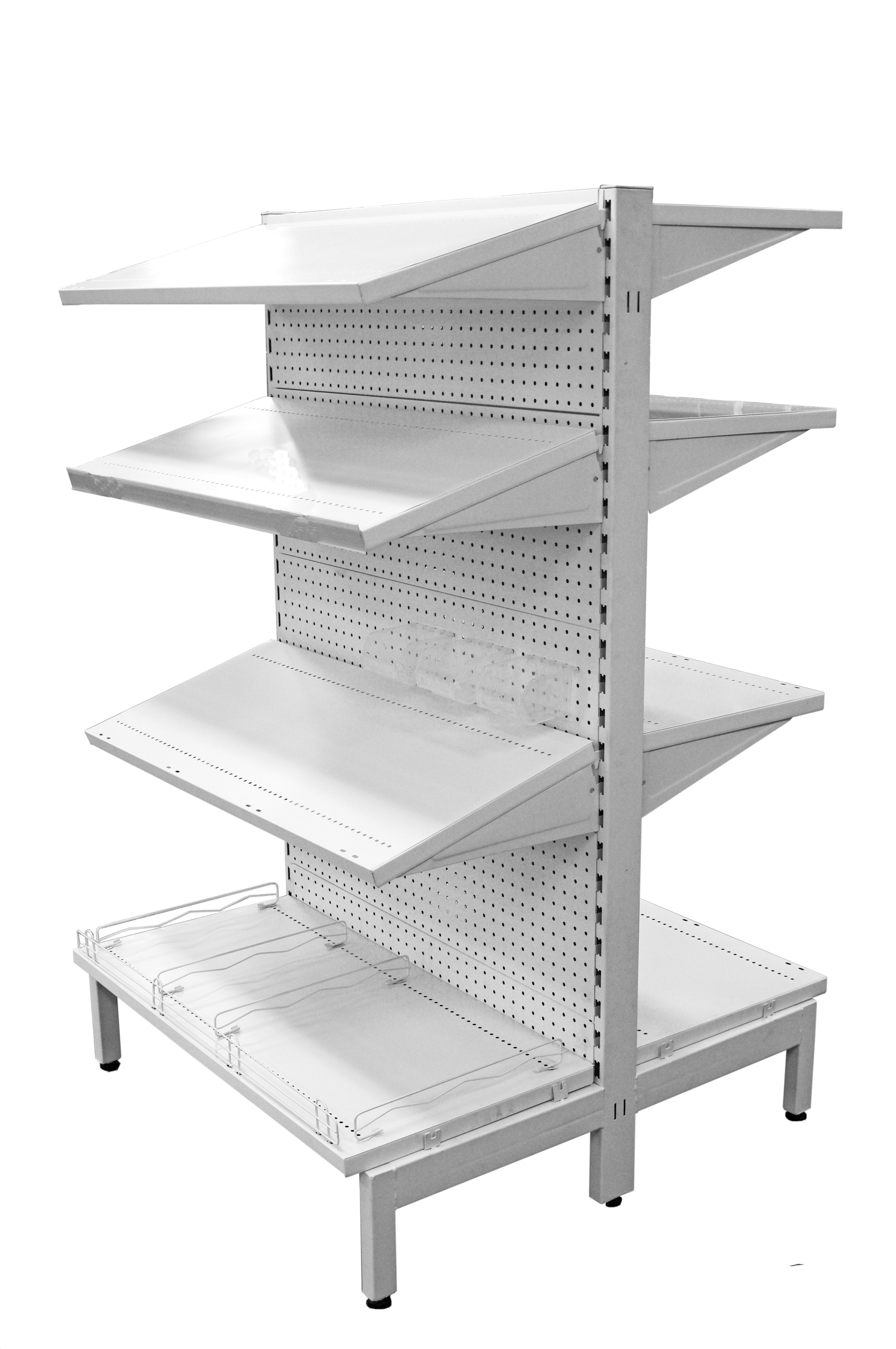 Double Sided 1800mm High Supermarket Shelving Absoe