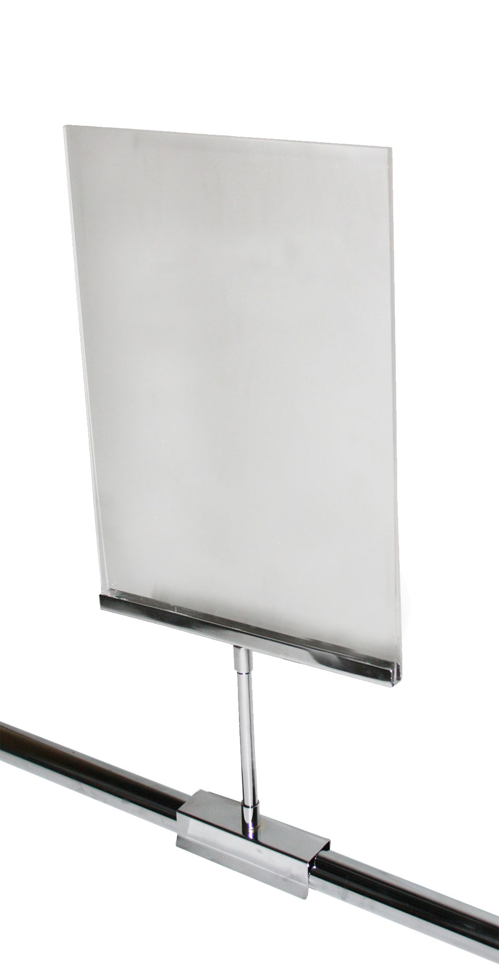 Acrylic A4 Sign Holder with Saddle Clamp Absoe